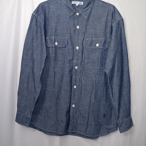 JW ANDERSON CHAMBRAY BUTTON DOWN  SHIRT - Picture 12 of 14